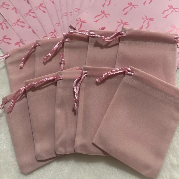 SMALL Pink Bows Poly Mailers 6x9 & Shipping Essentials Set - Picture 3 of 5